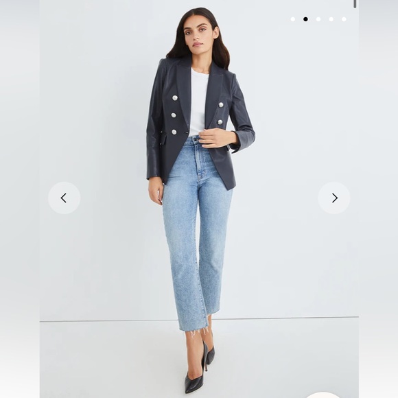 Veronica Beard Lambskin Miller Dickey Jacket - Picture 4 of 7